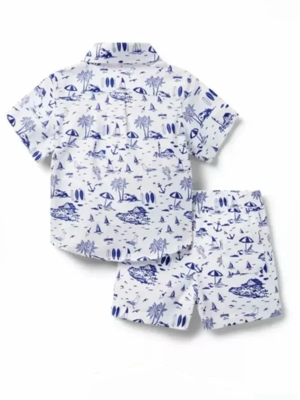 Janie and Jack The Cabana Matching Baby Set 0-3 months Navy and White